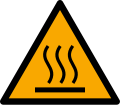 W017 Warnung vor heißer Oberfläche