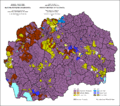 Ethnic structure of SR Macedonia by settlements 1961.