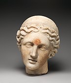 Head of a goddess wearing a diadem; 1st–2nd century; marble; height: 23 cm; Metropolitan Museum of Art