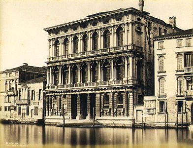 The Palazzo in the mid-19th century, by Carlo Naya