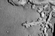 Nirgal Vallis close-up, as seen by THEMIS