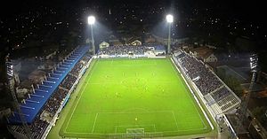 Blick auf das Gradski stadion Novi Pazar