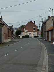 The main road of Plouvain
