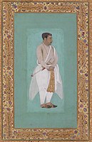 Portrait of Raja Suraj Singh of Jodhpur, Jahangir's brother in law.[2]