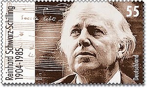 Briefmarkenausgabe anlässlich des 100. Geburtstages von Reinhard Schwarz-Schilling (Briefmarken-Jahrgang 2004 der Bundesrepublik Deutschland)