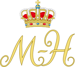 Royal Monogram of Queen Marie-Henriette of Belgium