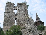 Ruins of the church's tower
