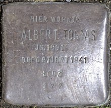 Stolperstein für Albert Tobias