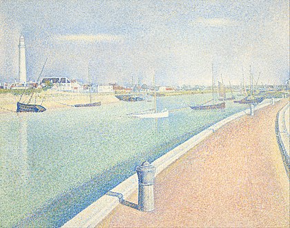 Georges Seurat, The Channel of Gravelines, Petit Fort Philippe (1890)