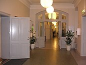 The hospital corridor