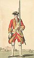 Soldier of 45th regiment, 1742