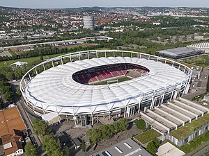 Mercedes-Benz Arena im Mai 2022