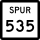 State Highway Spur 535 marker