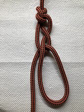 Truckers' Hitch With Figure-eight slip knot / noose as upper loop