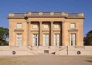 Façade of the Petit Trianon, Versailles, France, by Ange-Jacques Gabriel, 1764[63]