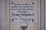 Franz Schubert - Gedenktafel