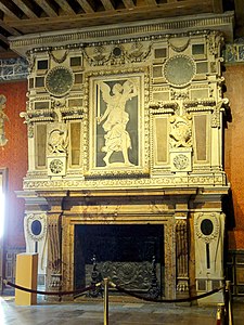 Fireplace in the Great Hall of the King