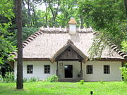Taras’ Hütte auf dem Taras-Hügel bei Kaniw