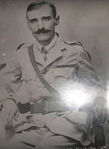 Malik Khoshaba in military gear in 1918