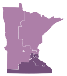 Congressional District Results for Jesson v. Brown Jesson:      50–60%      60–70%      70–80%