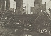 Two guns captured near the Marne in 1918
