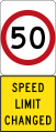 New 50 km/h Speed Limit (used in South Australia)