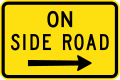 (W8-3) On Side Road (right)