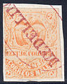 Colombia 1870, 5c, red 'Medellin' postmark
