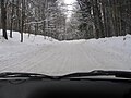 Voivodeship Road nr 390 in winter