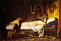 Der Tod der Kleopatra; Gemälde von Jean André Rixens (1874)