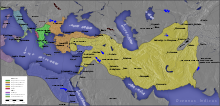 This map depicts the kingdoms of the Diadochi c. 301 BC