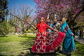Eram Garden (Shiraz historic Persian garden) during Nowruz