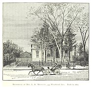 Lucetta R. Medbury House in 2638 Woodward Avenue built in 1861 and demolished in 1920s for the Woodward widenning.