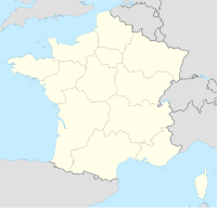 Map of France with mark showing location of IMT Mines Albi