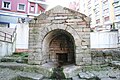 The Foncalada, pre-romanesque fountain in today's city center of Oviedo
