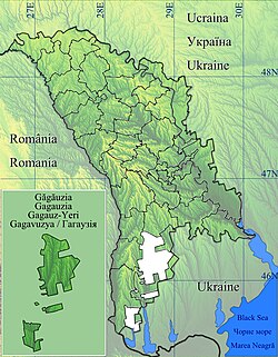 Chirsova is located in Găgăuzia