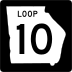 State Route 10 Loop marker