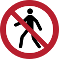 P004: Für Fußgänger verboten