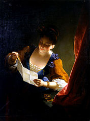 Jean Raoux, Young Woman Reading a Letter.
