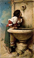Fille romaine à la fontaine (1875) Metropolitan Museum of Art