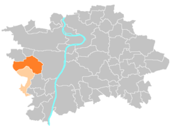 Location of Prague 13 in Prague