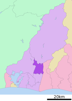 Location of Hamakita-ku in Shizuoka