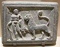 Herakles with the Nemean lion, Gandhara.