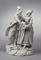 Pair of Lovers, "Parolin period (1781–1802)", hard-paste