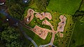 Vielfältiger Spielplatz in der Schweiz aus der Vogelperspektive