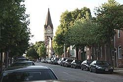 Looking north on S. Wolfe Street in Upper Fells Point.