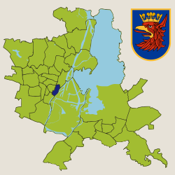 Location within Szczecin