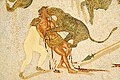 Image 13Condemned man attacked by a leopard in the arena (3rd-century mosaic from Tunisia) (from Roman Empire)
