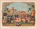 1885 chromolithograph of French victory at Hue