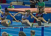 Lucie Škrobáková (Mitte) scheiterte im Halbfinale, wäre jedoch ohne die Teilnahme einer Dopingbetrügerin über die Zeit evtl. für das Finale qualifiziert gewesen